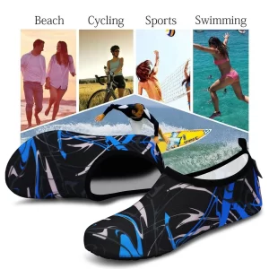 Sporty Water Shoes for Women, Barefoot Quick-Dry Slip-on Aqua Yoga Socks