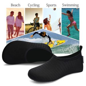 Water Sports Shoes for Men Women, Barefoot Quick-Dry Slip-on Aqua Socks