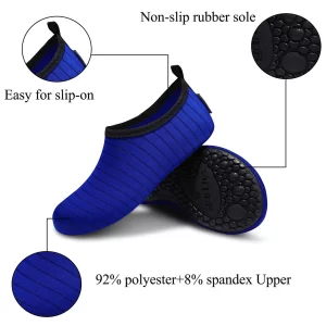 Water Sports Shoes for Men Women, Barefoot Quick-Dry Slip-on Aqua Socks