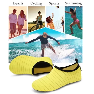 Water Sports Shoes for Men Women, Barefoot Quick-Dry Slip-on Aqua Socks