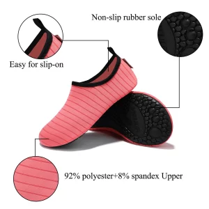 Water Sports Shoes for Men Women, Barefoot Quick-Dry Slip-on Aqua Socks