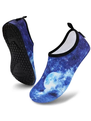 Water Sports Shoes for Men Women, Barefoot Quick-Dry Slip-on Aqua Socks