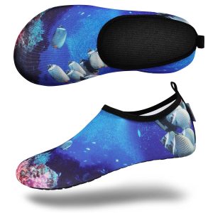 Water Sports Shoes for Men Women, Barefoot Quick-Dry Slip-on Aqua Socks