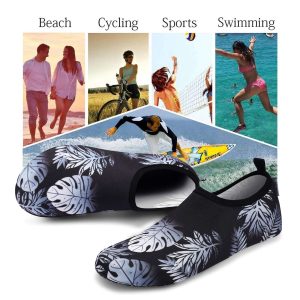 Water Sports Shoes for Men Women, Barefoot Quick-Dry Slip-on Aqua Socks