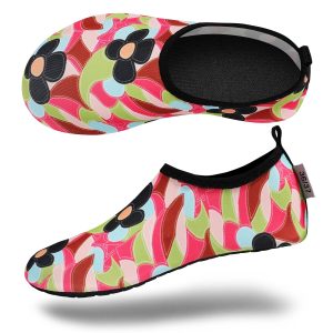 Sporty Water Shoes for Women, Barefoot Quick-Dry Slip-on Aqua Yoga Socks