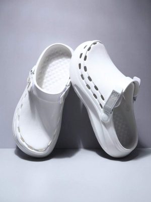 New Men’s Fashionable And Trendy Eva Hole Shoes With Comfortable Soft Sole, Slip-On Style Suitable For Casual, Sports, Beach, Party, Holiday And More