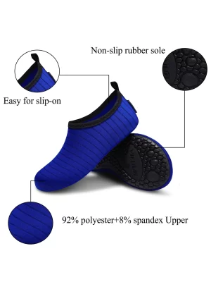 Sporty Water Shoes for Women, Barefoot Quick-Dry Slip-on Aqua Yoga Socks